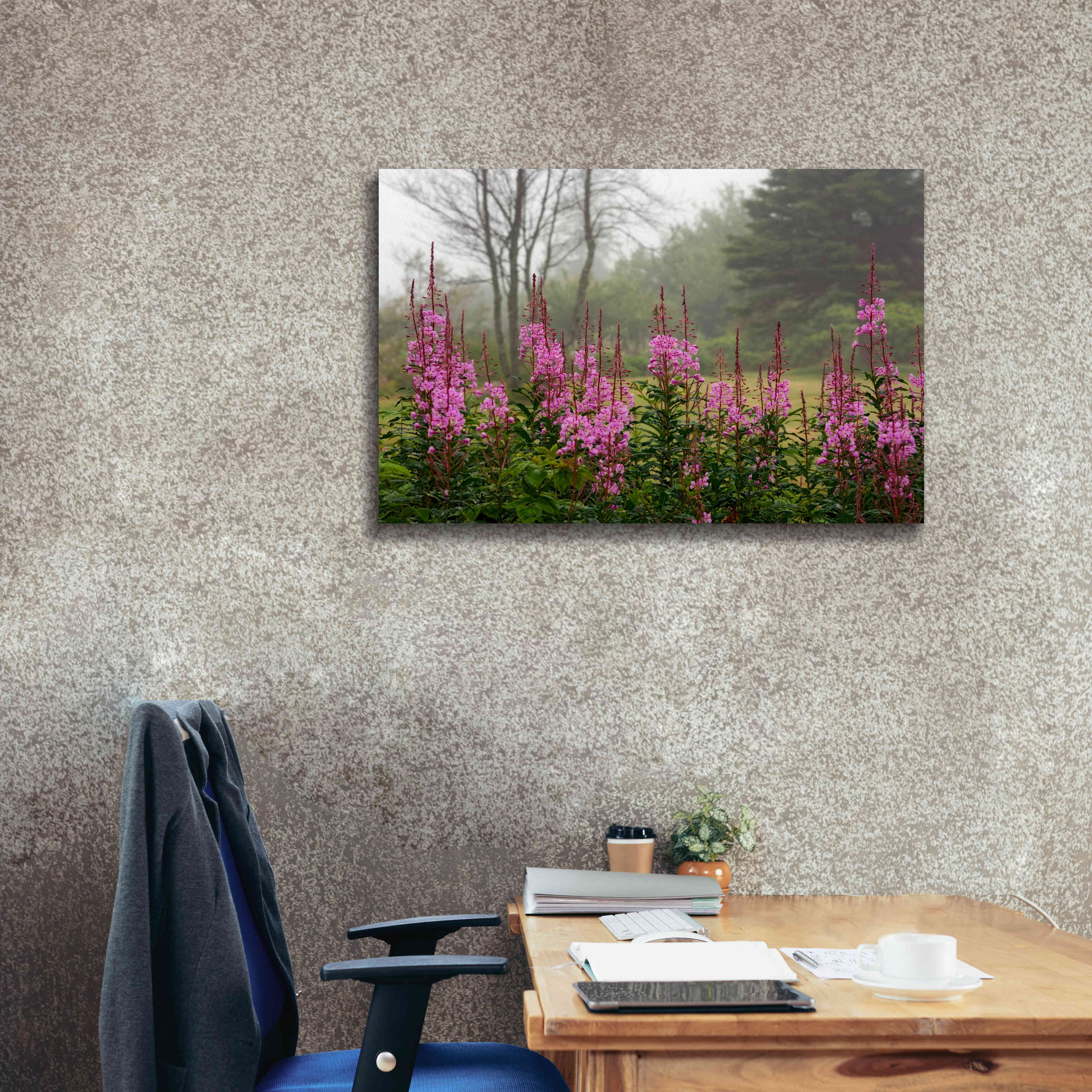 'Campobello Lupine' by Mike Jones, Giclee Canvas Wall Art,40 x 26