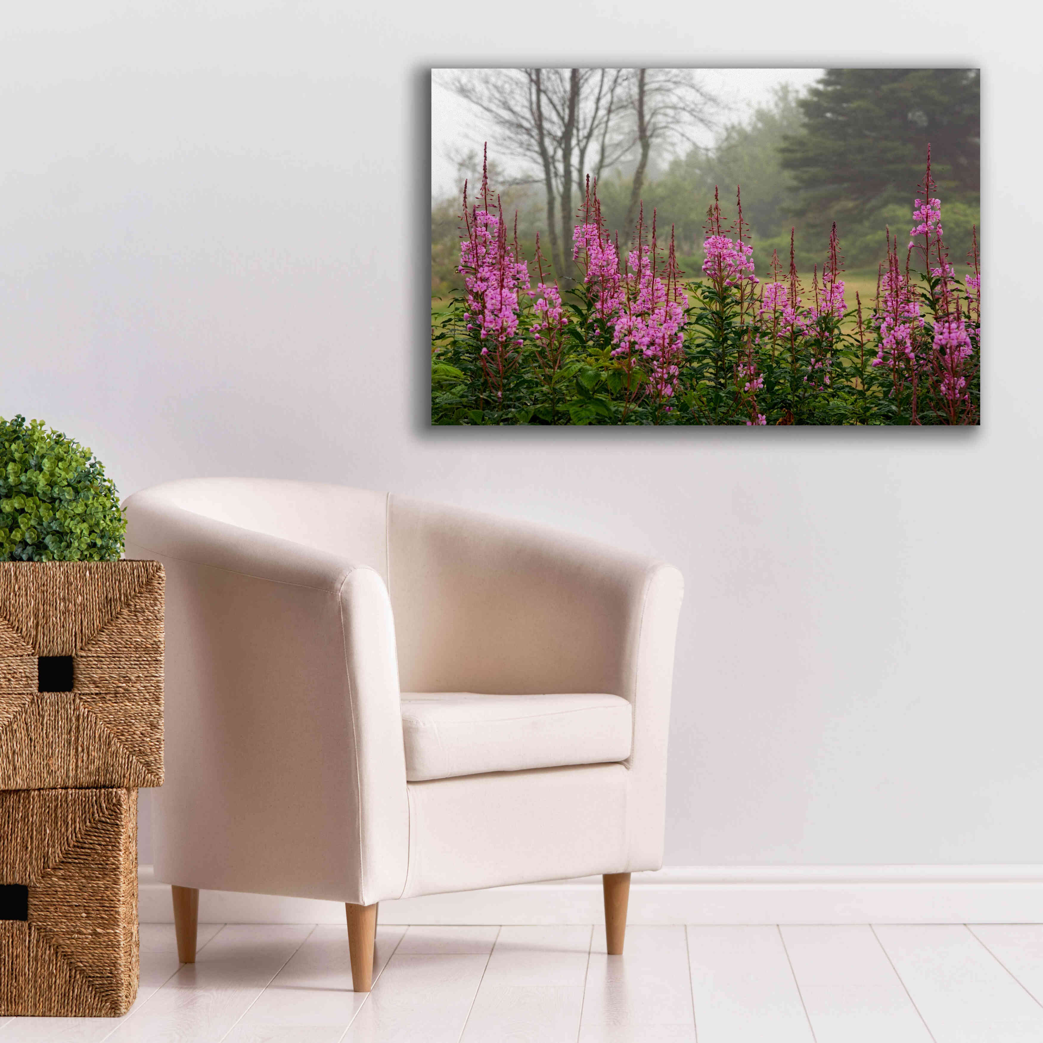 'Campobello Lupine' by Mike Jones, Giclee Canvas Wall Art,40 x 26