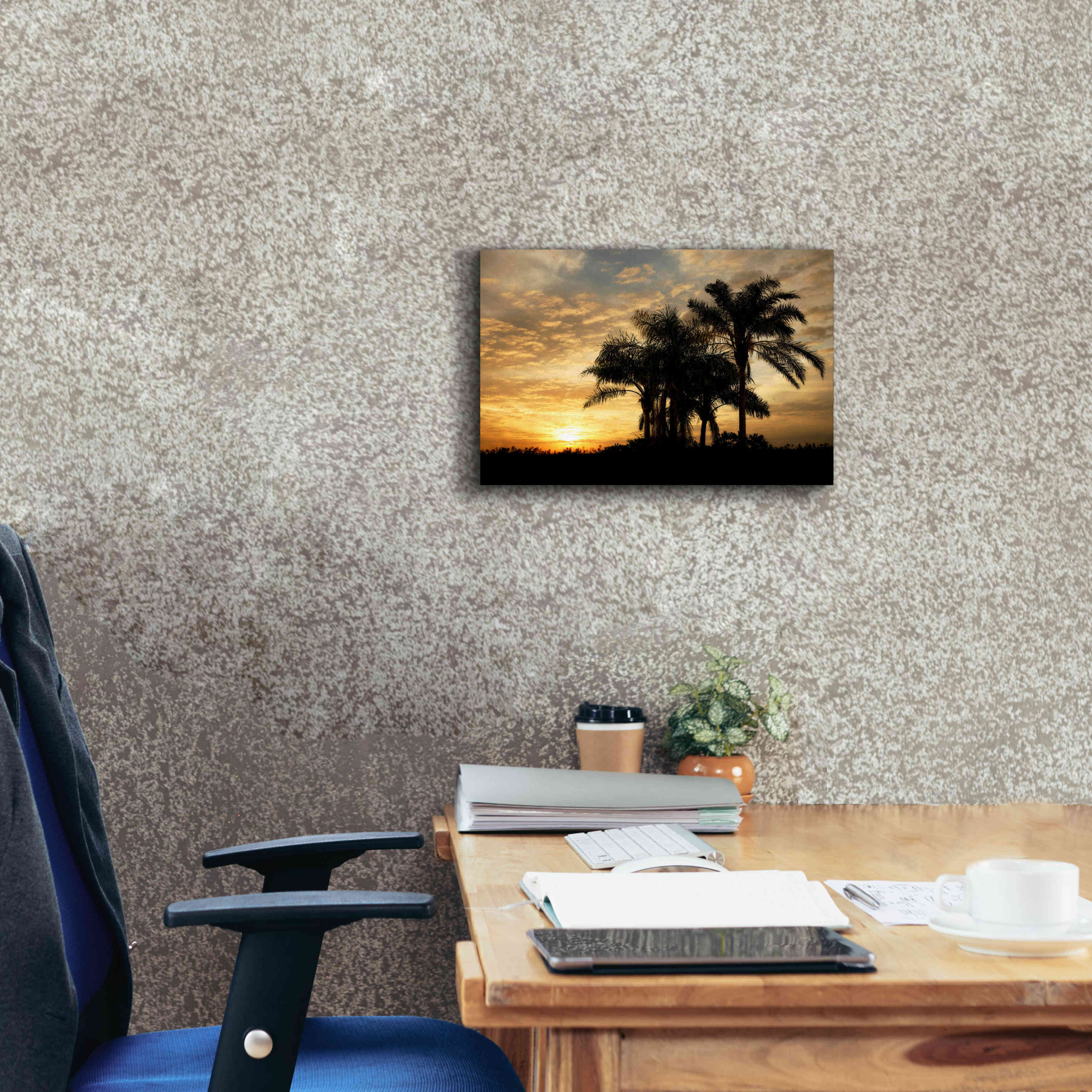 'Everglades Sunrise' by Mike Jones, Giclee Canvas Wall Art,18 x 12