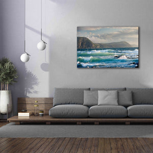 'Newfoundland Sunset Surf' by Mike Jones, Giclee Canvas Wall Art,60 x 40