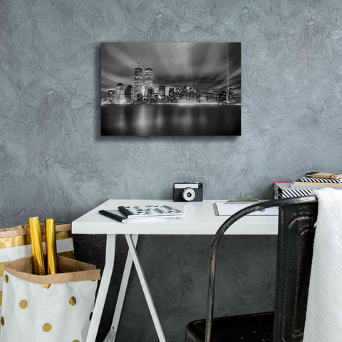 Image of 'NYC WTC Skyline' by Mike Jones, Giclee Canvas Wall Art,18 x 12