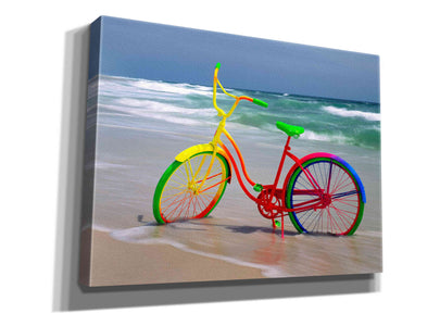 'Rainbow Bike' by Mike Jones, Giclee Canvas Wall Art