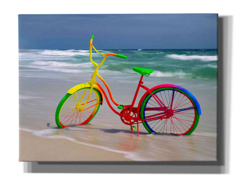 Image of 'Rainbow Bike' by Mike Jones, Giclee Canvas Wall Art