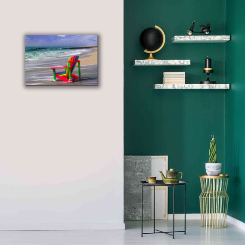 Image of 'Rainbow Chair' by Mike Jones, Giclee Canvas Wall Art,26 x 18