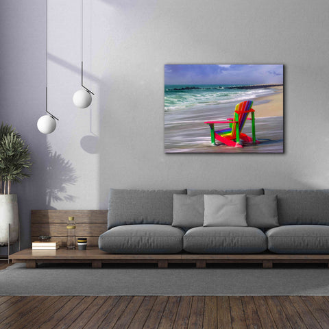 Image of 'Rainbow Chair' by Mike Jones, Giclee Canvas Wall Art,54 x 40