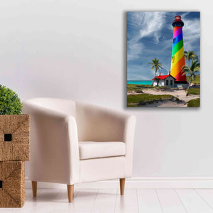 'Rainbow Lighthouse South' by Mike Jones, Giclee Canvas Wall Art,26 x 34