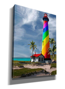 'Rainbow Lighthouse South' by Mike Jones, Giclee Canvas Wall Art
