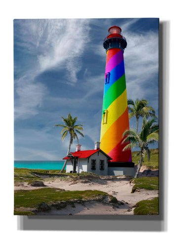 Image of 'Rainbow Lighthouse South' by Mike Jones, Giclee Canvas Wall Art