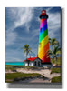 'Rainbow Lighthouse South' by Mike Jones, Giclee Canvas Wall Art