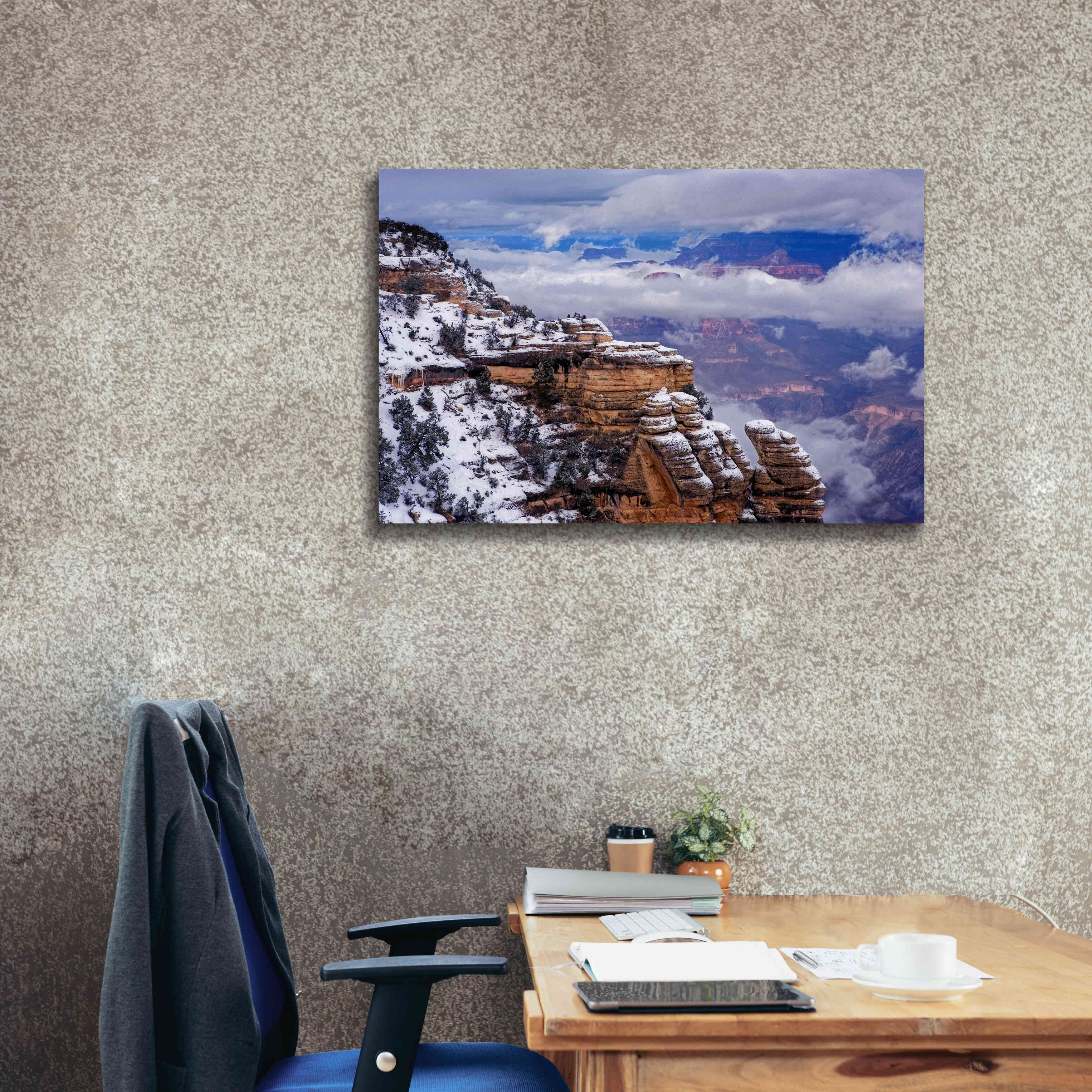 'Storm Clouds Mather Point' by Mike Jones, Giclee Canvas Wall Art,40 x 26