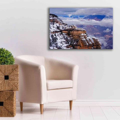 Image of 'Storm Clouds Mather Point' by Mike Jones, Giclee Canvas Wall Art,40 x 26