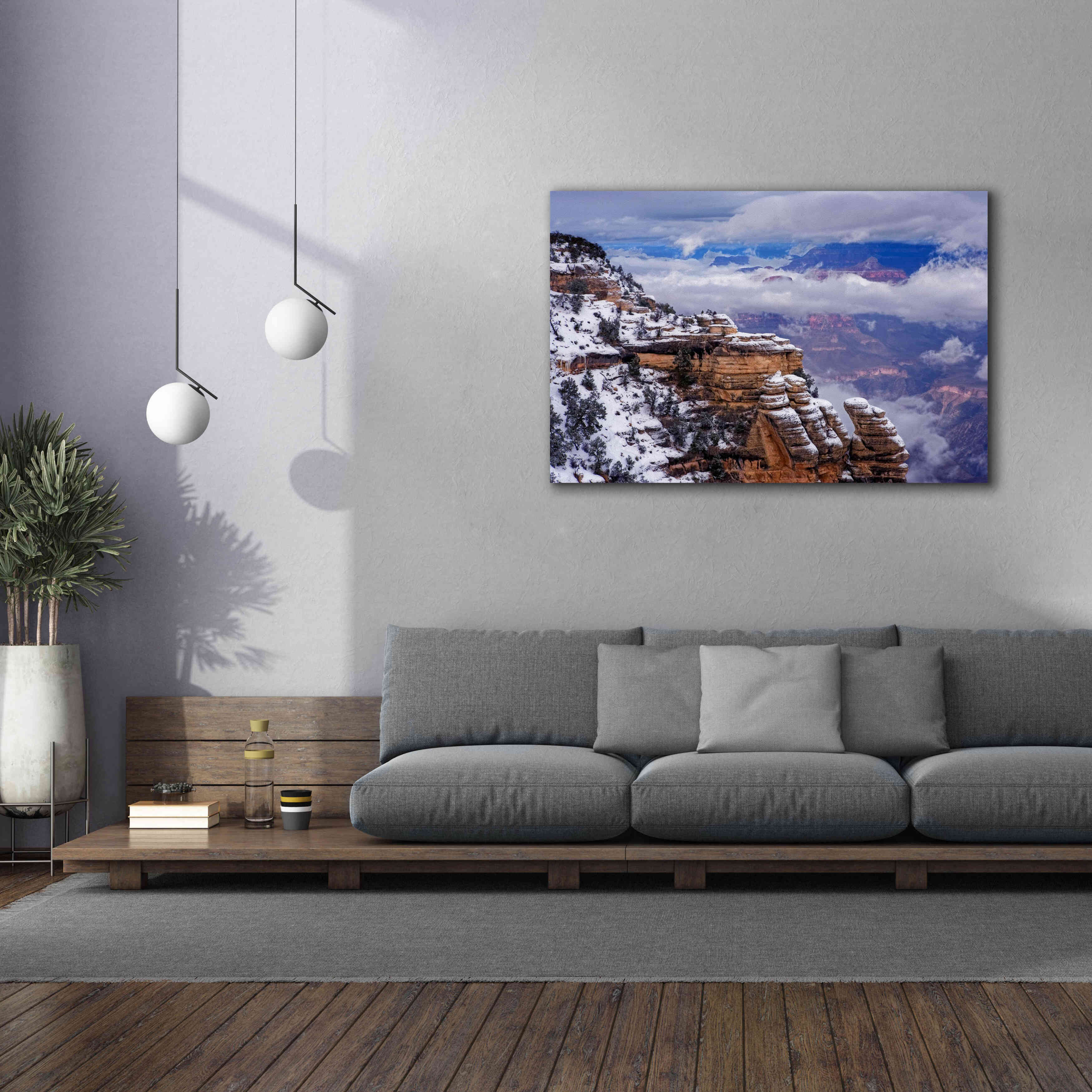 'Storm Clouds Mather Point' by Mike Jones, Giclee Canvas Wall Art,60 x 40