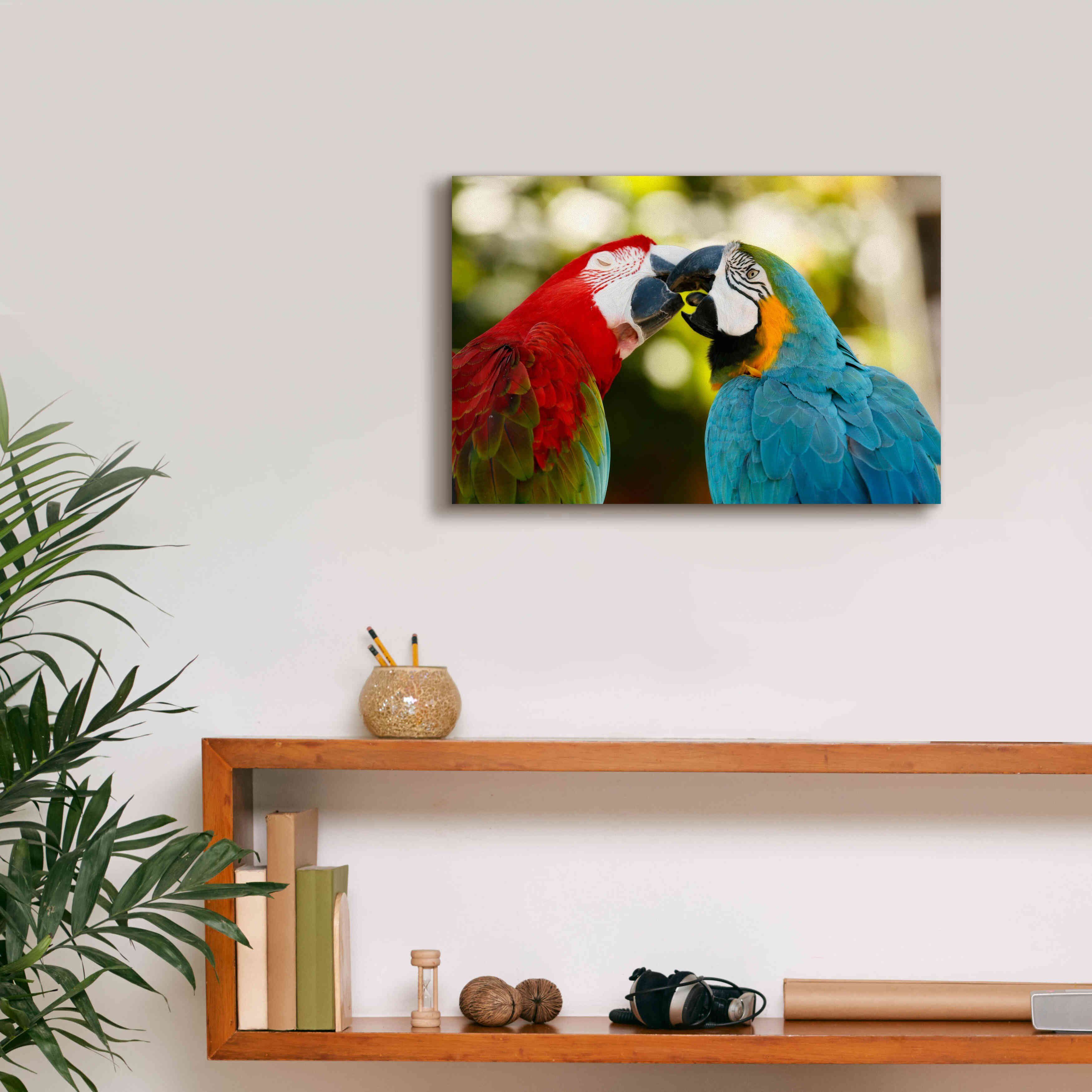 'The Kiss' by Mike Jones, Giclee Canvas Wall Art,18 x 12