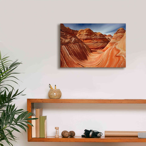 Image of 'The Wave Classic View' by Mike Jones, Giclee Canvas Wall Art,18 x 12