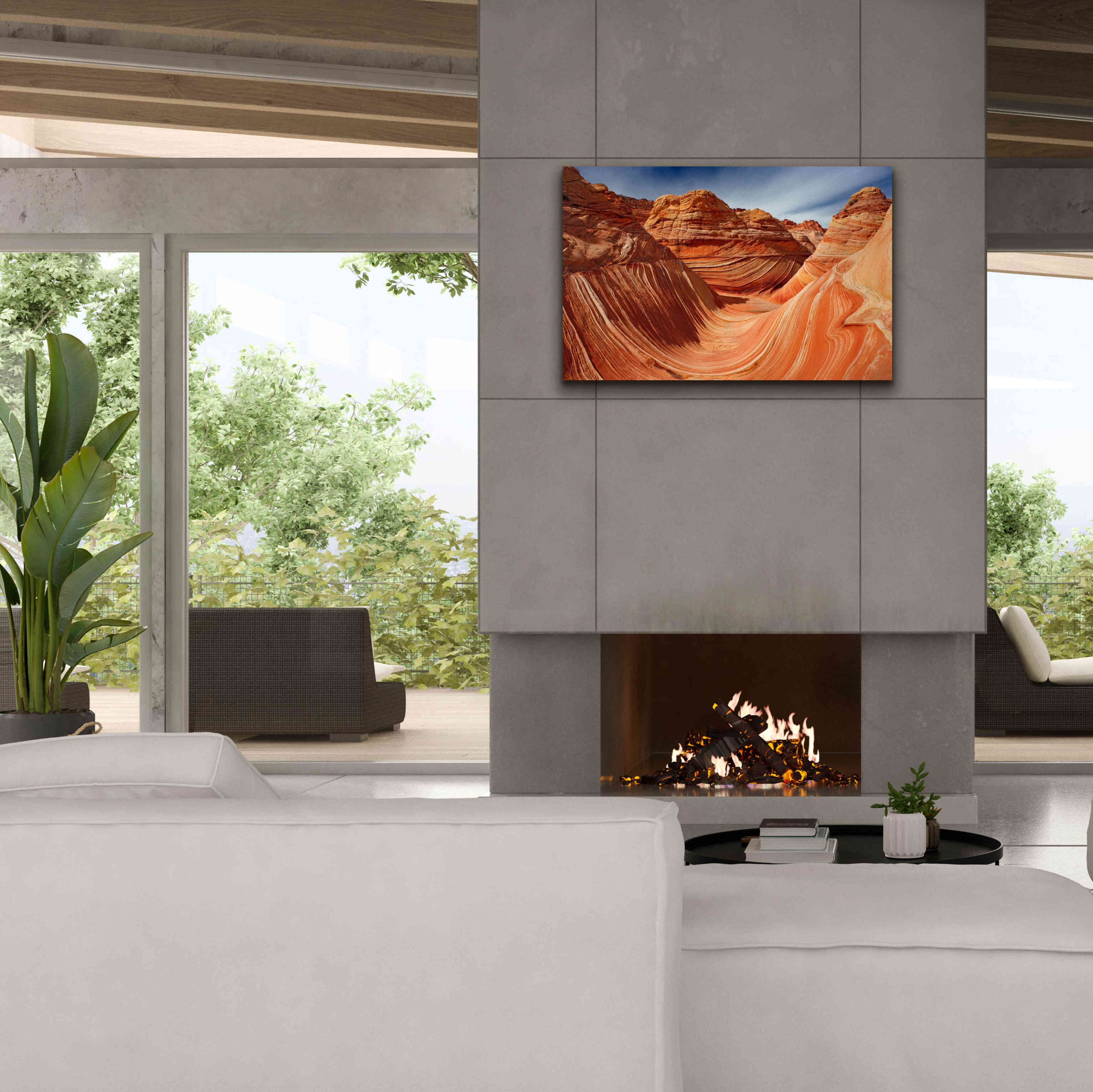 'The Wave Classic View' by Mike Jones, Giclee Canvas Wall Art,40 x 26