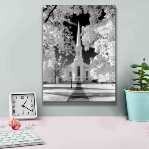 Image of 'Westfield Church Infrared' by Mike Jones, Giclee Canvas Wall Art,12 x 16