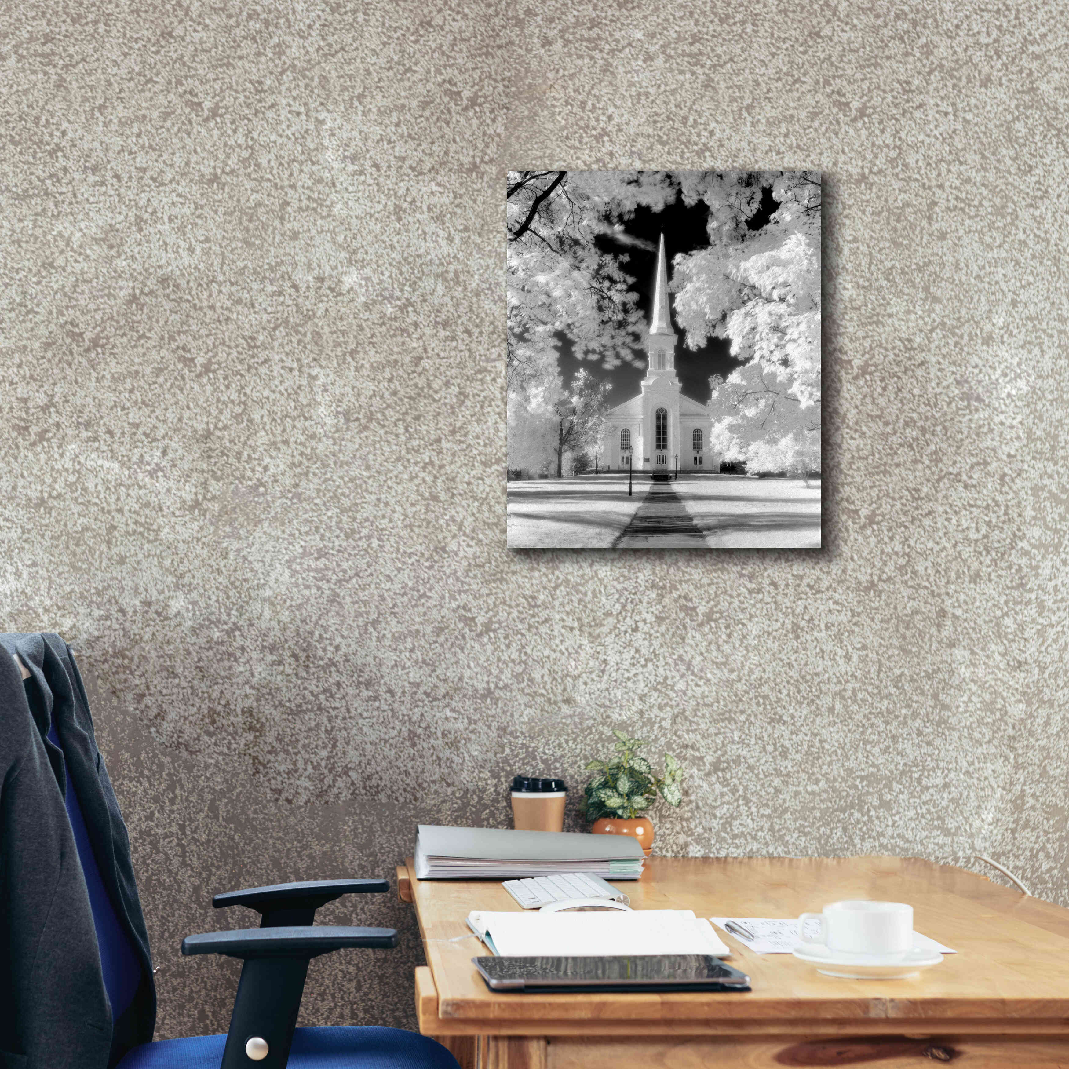 'Westfield Church Infrared' by Mike Jones, Giclee Canvas Wall Art,20 x 24