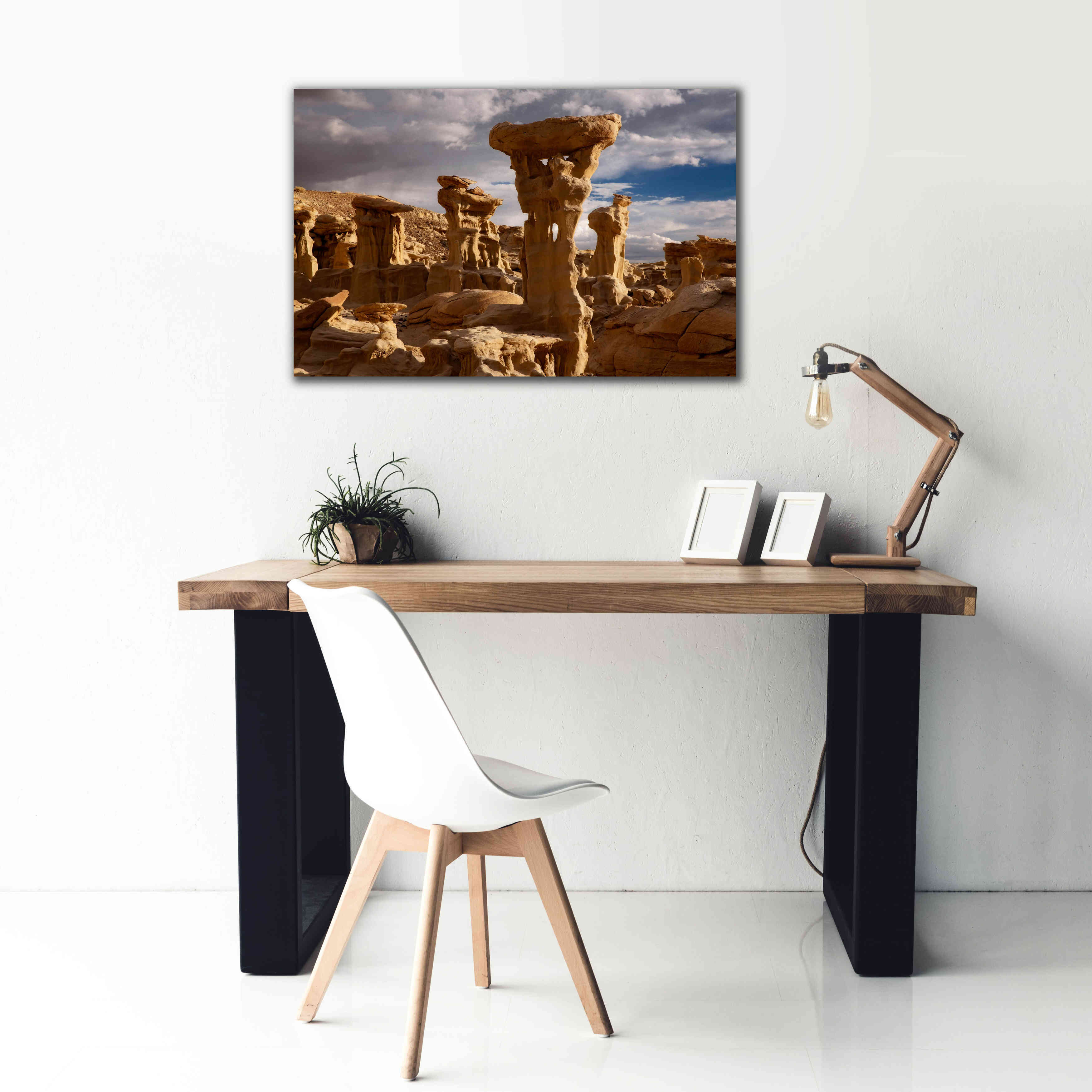 'Ah She Sle Pah Alien Throne' by Mike Jones, Giclee Canvas Wall Art,40 x 26