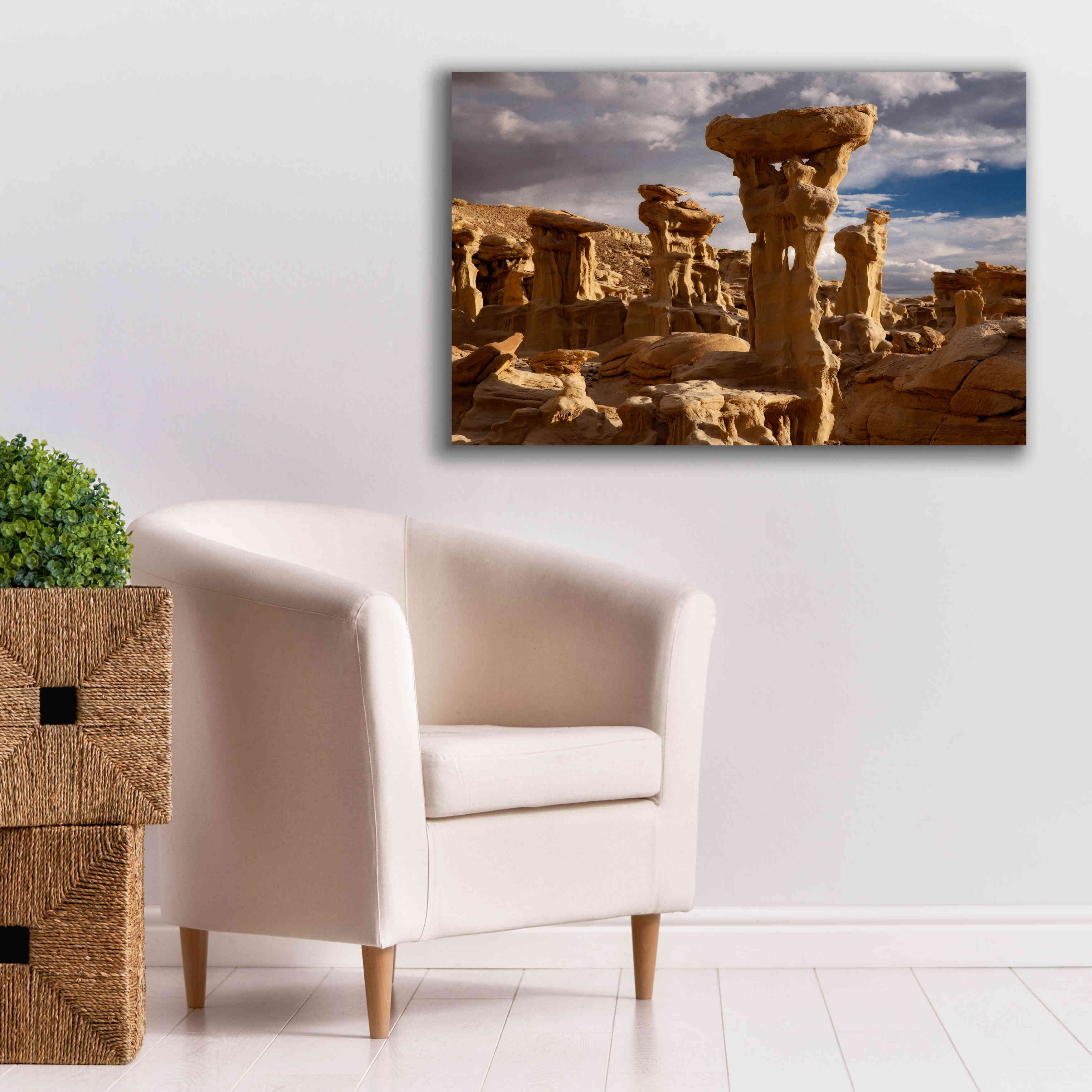 'Ah She Sle Pah Alien Throne' by Mike Jones, Giclee Canvas Wall Art,40 x 26