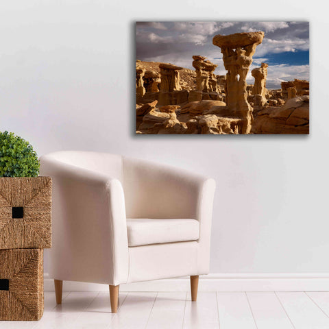 Image of 'Ah She Sle Pah Alien Throne' by Mike Jones, Giclee Canvas Wall Art,40 x 26