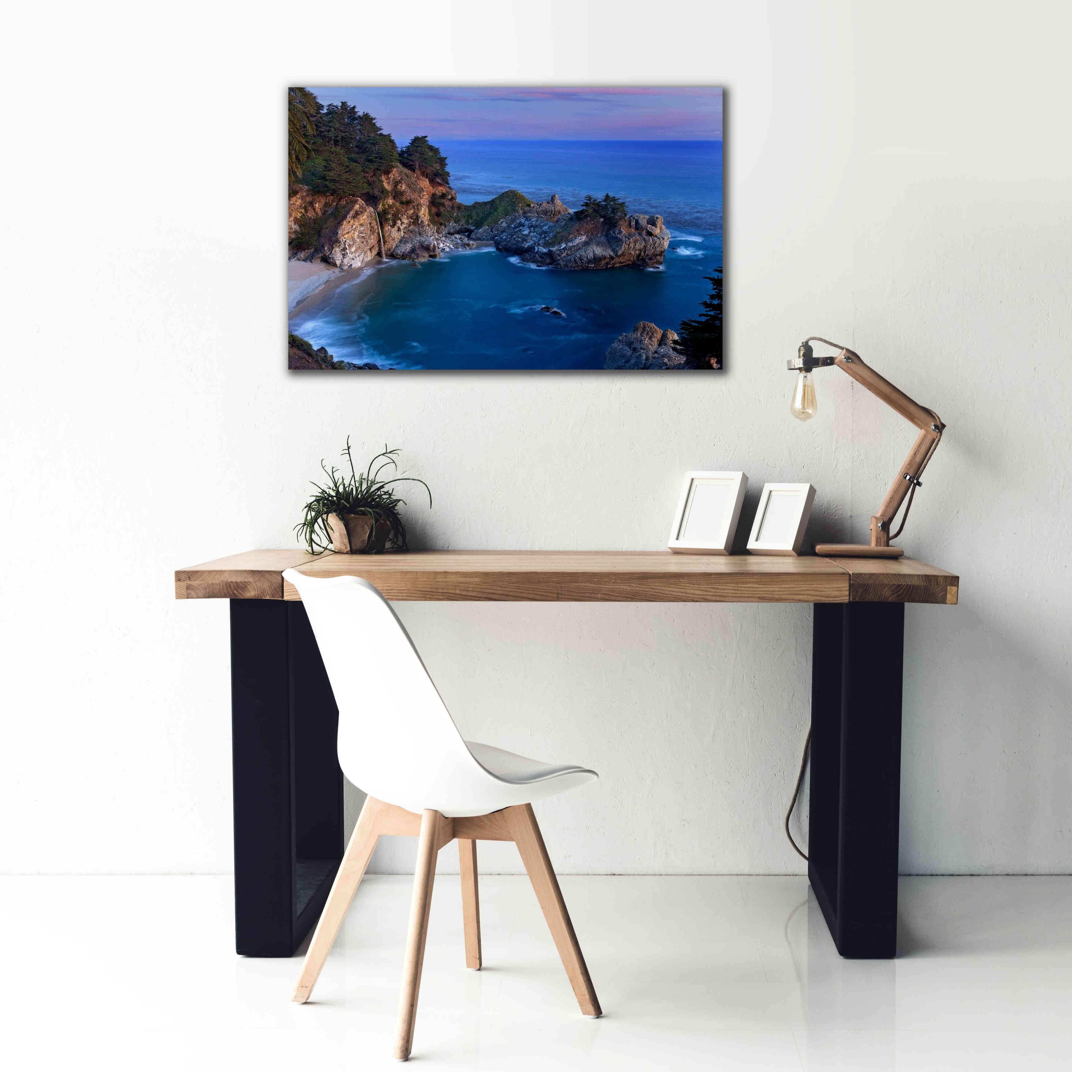 'Big Sur McWay Falls' by Mike Jones, Giclee Canvas Wall Art,40 x 26