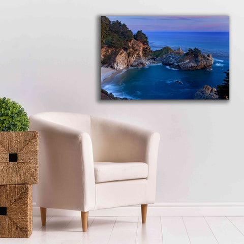 Image of 'Big Sur McWay Falls' by Mike Jones, Giclee Canvas Wall Art,40 x 26