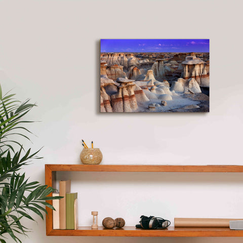 Image of 'Bisti Badlands' by Mike Jones, Giclee Canvas Wall Art,18 x 12