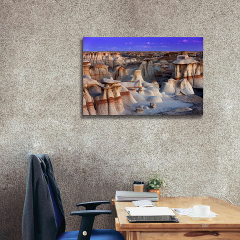 Image of 'Bisti Badlands' by Mike Jones, Giclee Canvas Wall Art,40 x 26