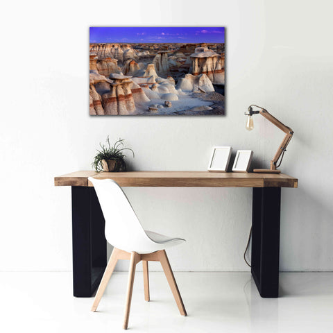 Image of 'Bisti Badlands' by Mike Jones, Giclee Canvas Wall Art,40 x 26