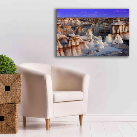 Image of 'Bisti Badlands' by Mike Jones, Giclee Canvas Wall Art,40 x 26