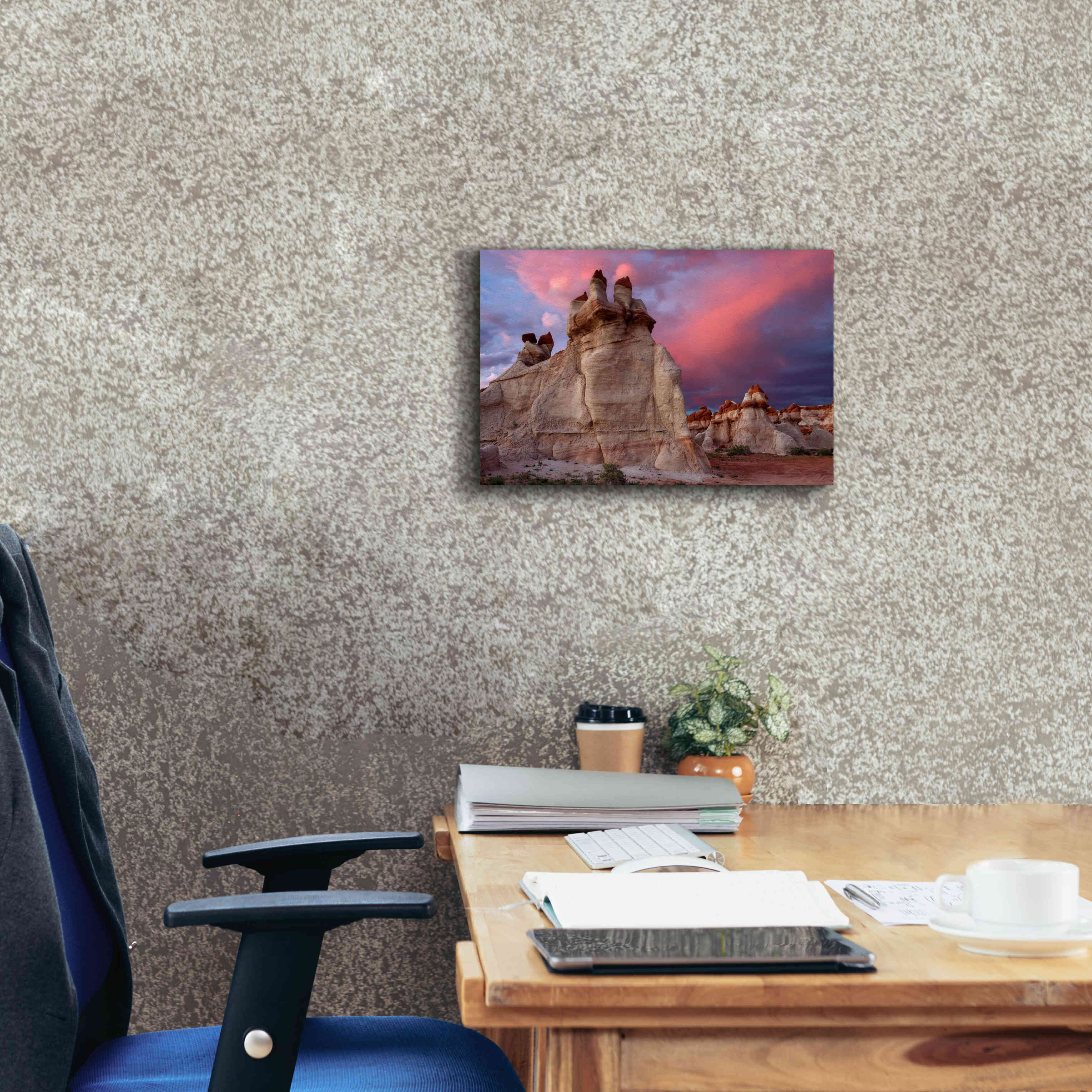 'Blue Canyon Dusk' by Mike Jones, Giclee Canvas Wall Art,18 x 12