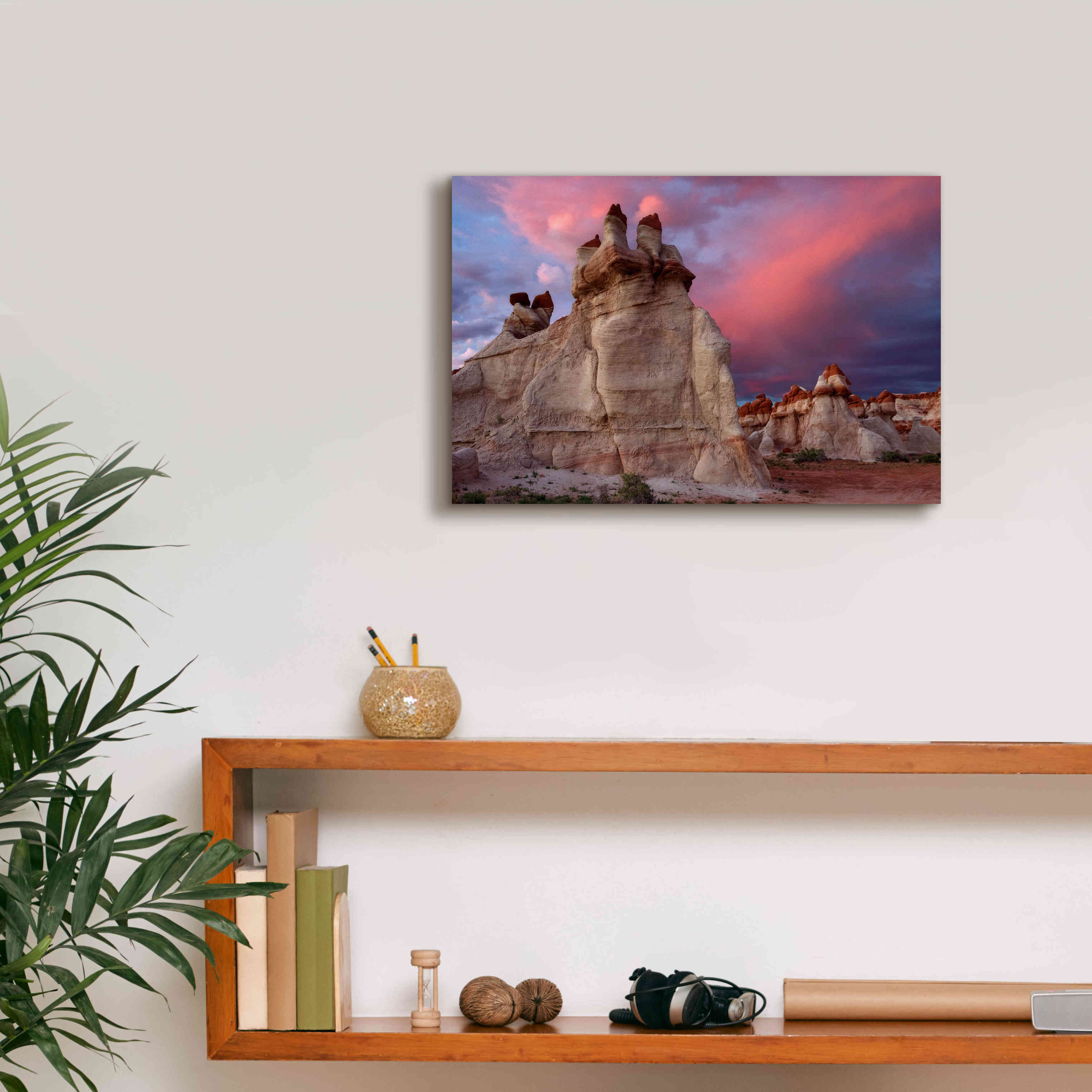 'Blue Canyon Dusk' by Mike Jones, Giclee Canvas Wall Art,18 x 12