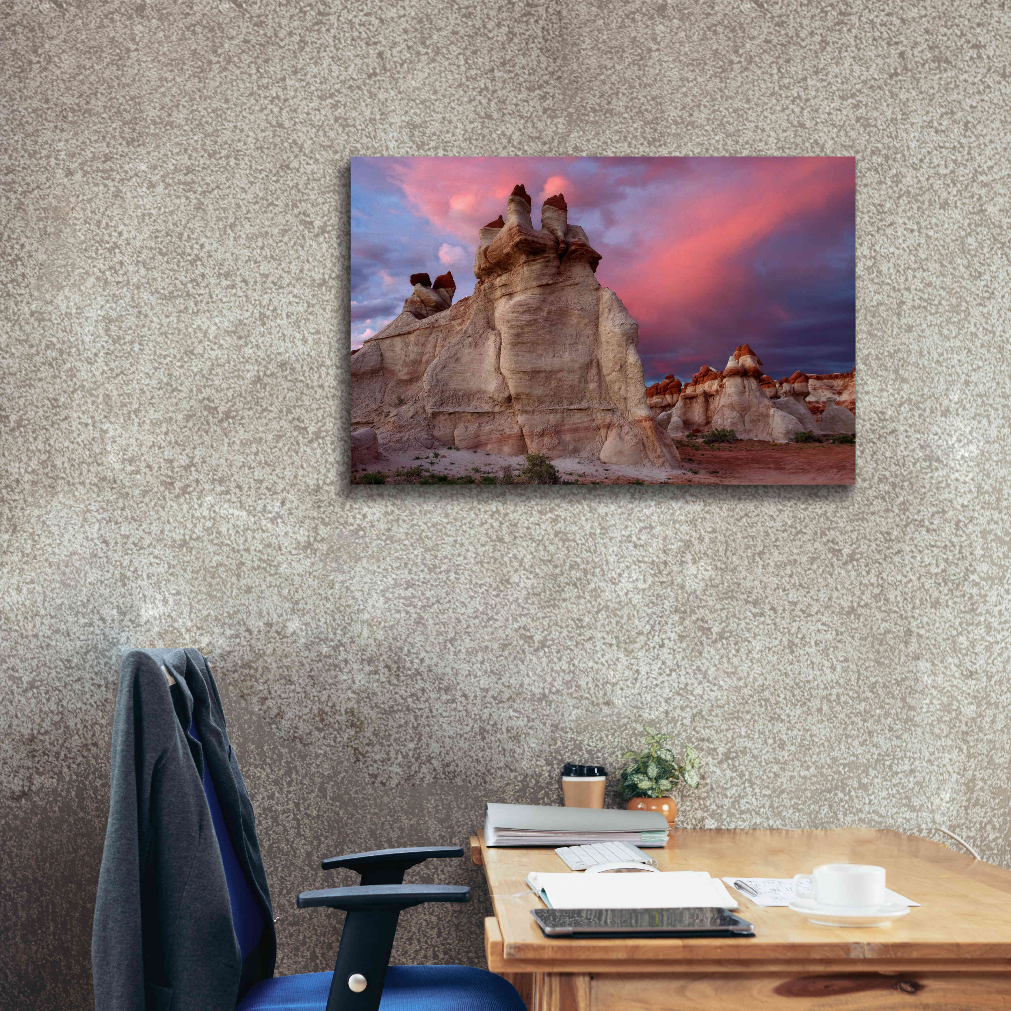 'Blue Canyon Dusk' by Mike Jones, Giclee Canvas Wall Art,40 x 26