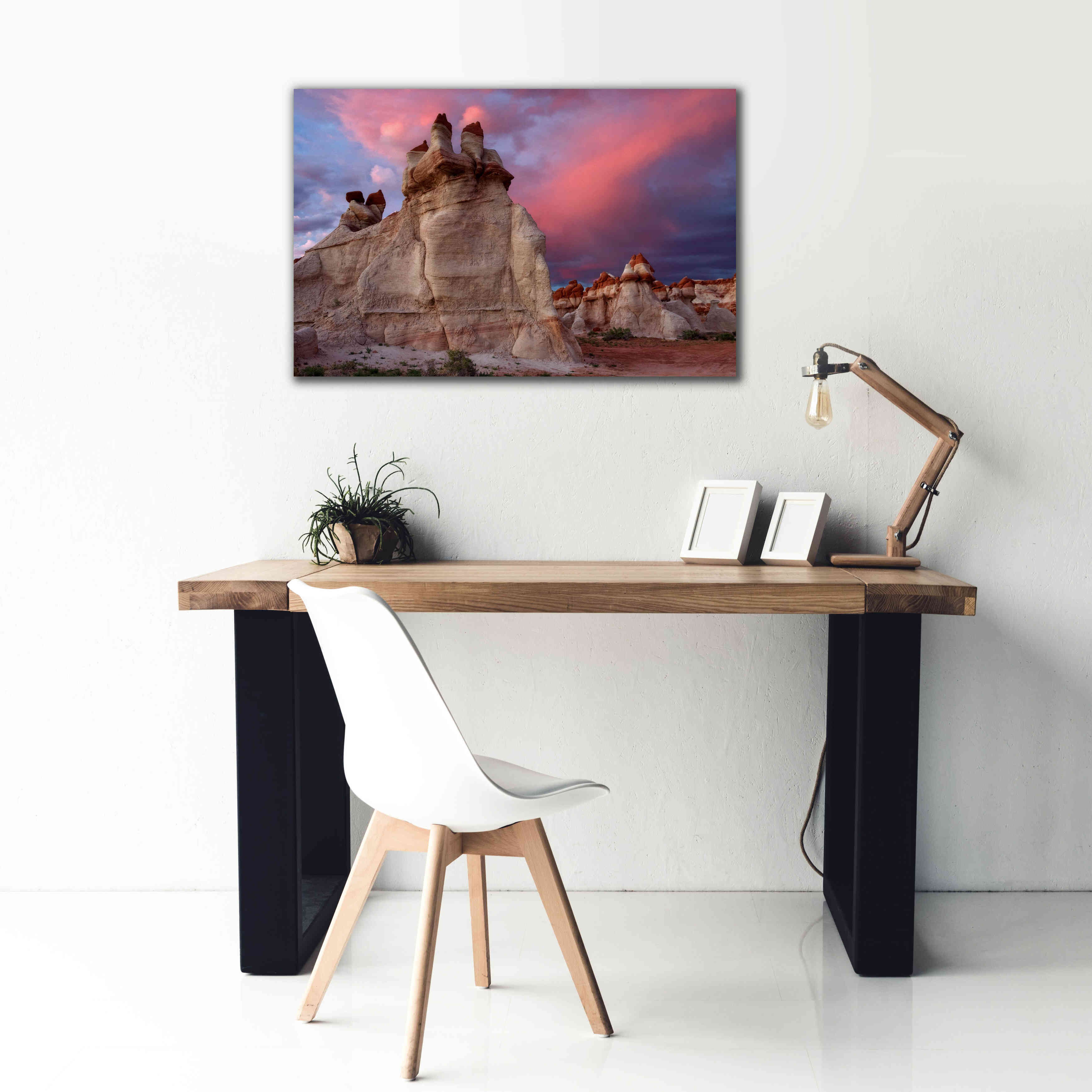 'Blue Canyon Dusk' by Mike Jones, Giclee Canvas Wall Art,40 x 26