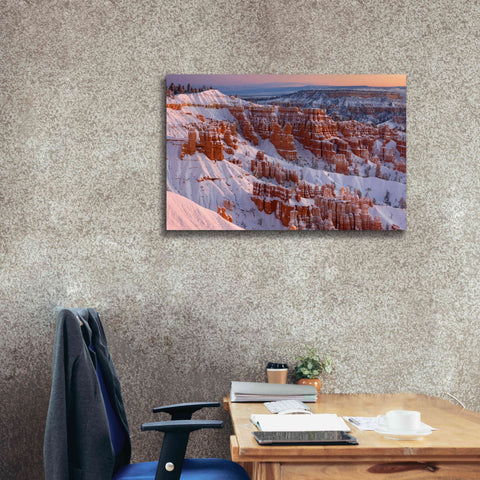 Image of 'Bryce Sunrise At Sunriset' by Mike Jones, Giclee Canvas Wall Art,40 x 26