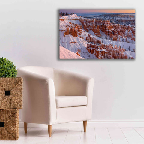 Image of 'Bryce Sunrise At Sunriset' by Mike Jones, Giclee Canvas Wall Art,40 x 26