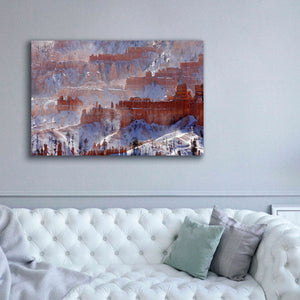 'Bryce Telephoto Snow' by Mike Jones, Giclee Canvas Wall Art,60 x 40