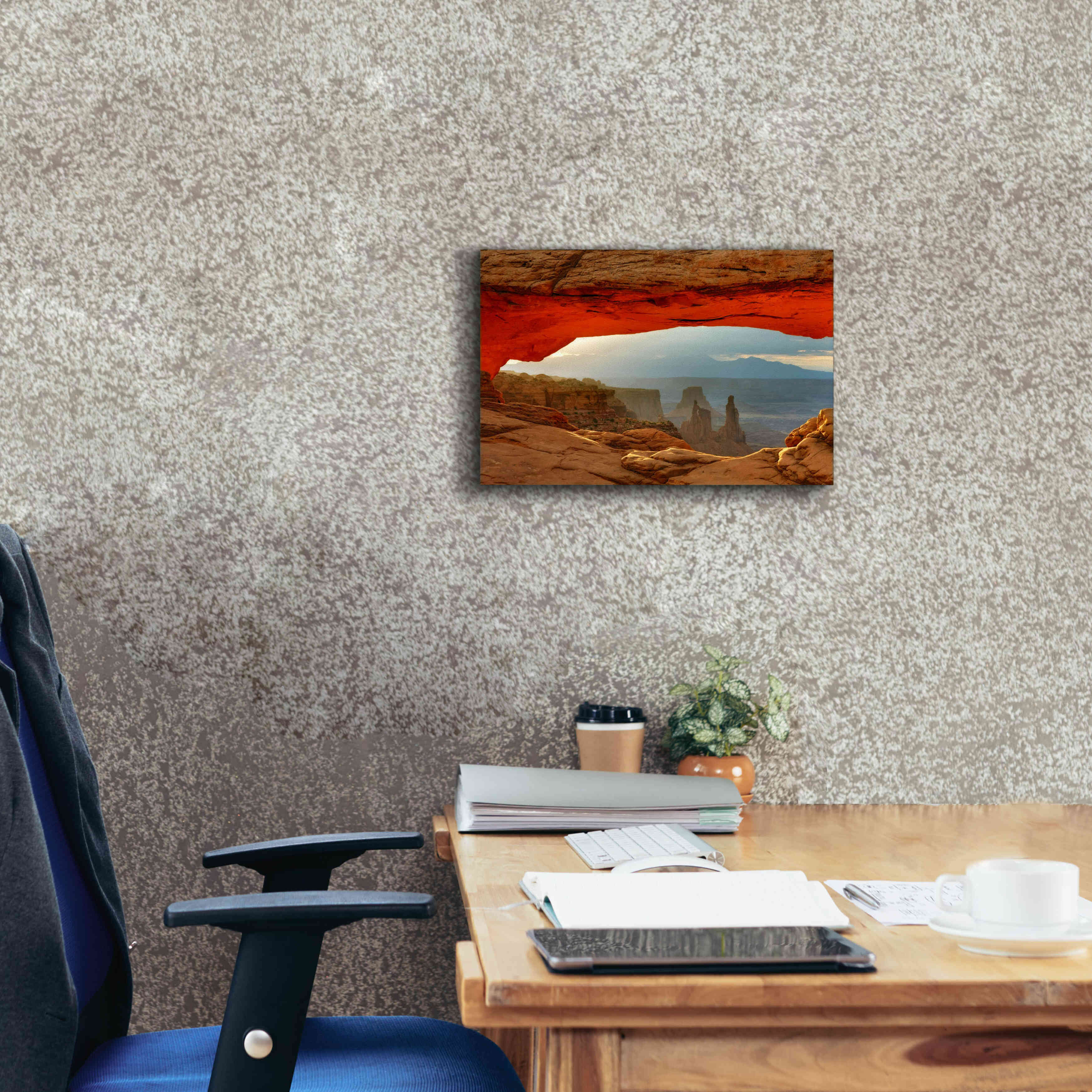 'Canyonlands Mesa Arch' by Mike Jones, Giclee Canvas Wall Art,18 x 12