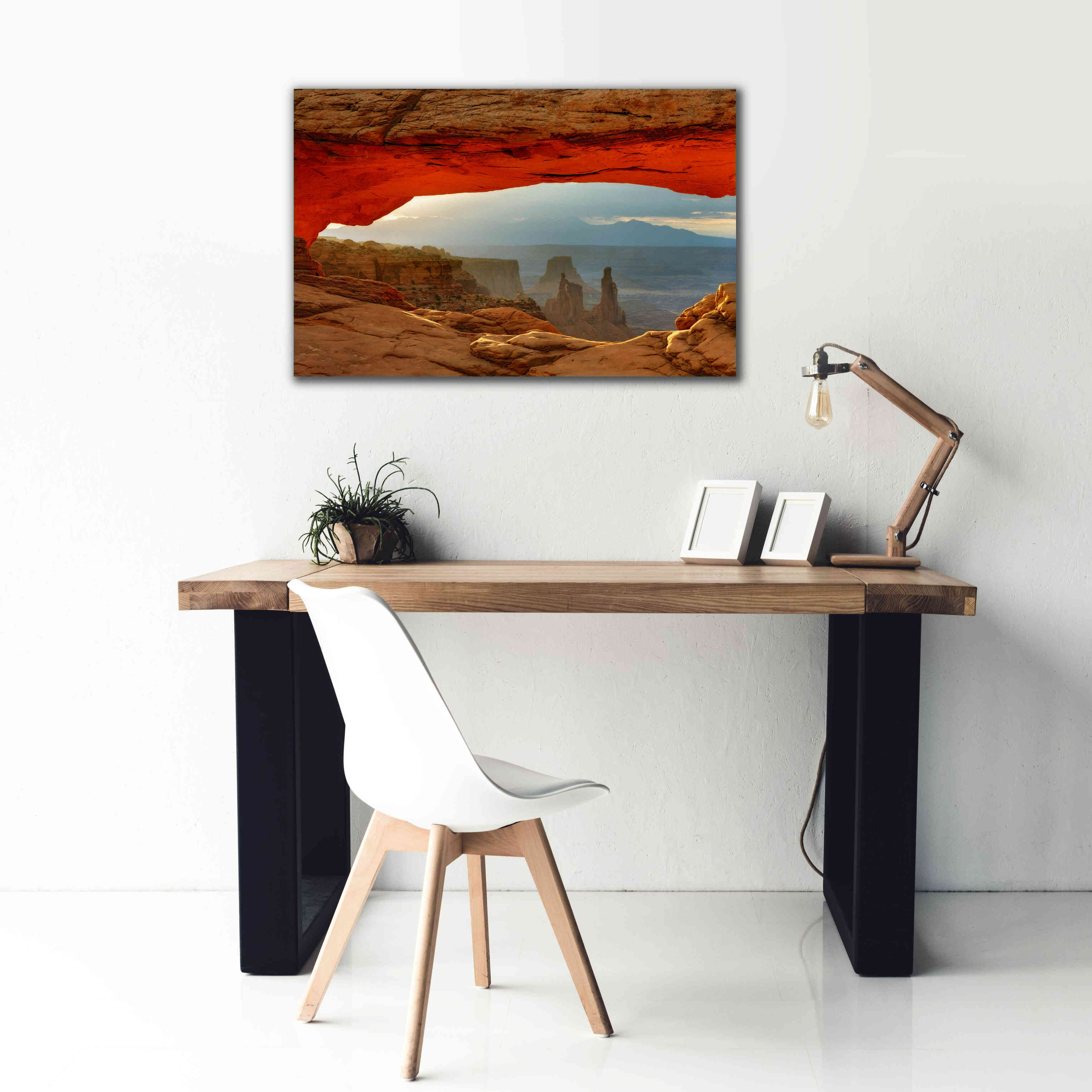 'Canyonlands Mesa Arch' by Mike Jones, Giclee Canvas Wall Art,40 x 26