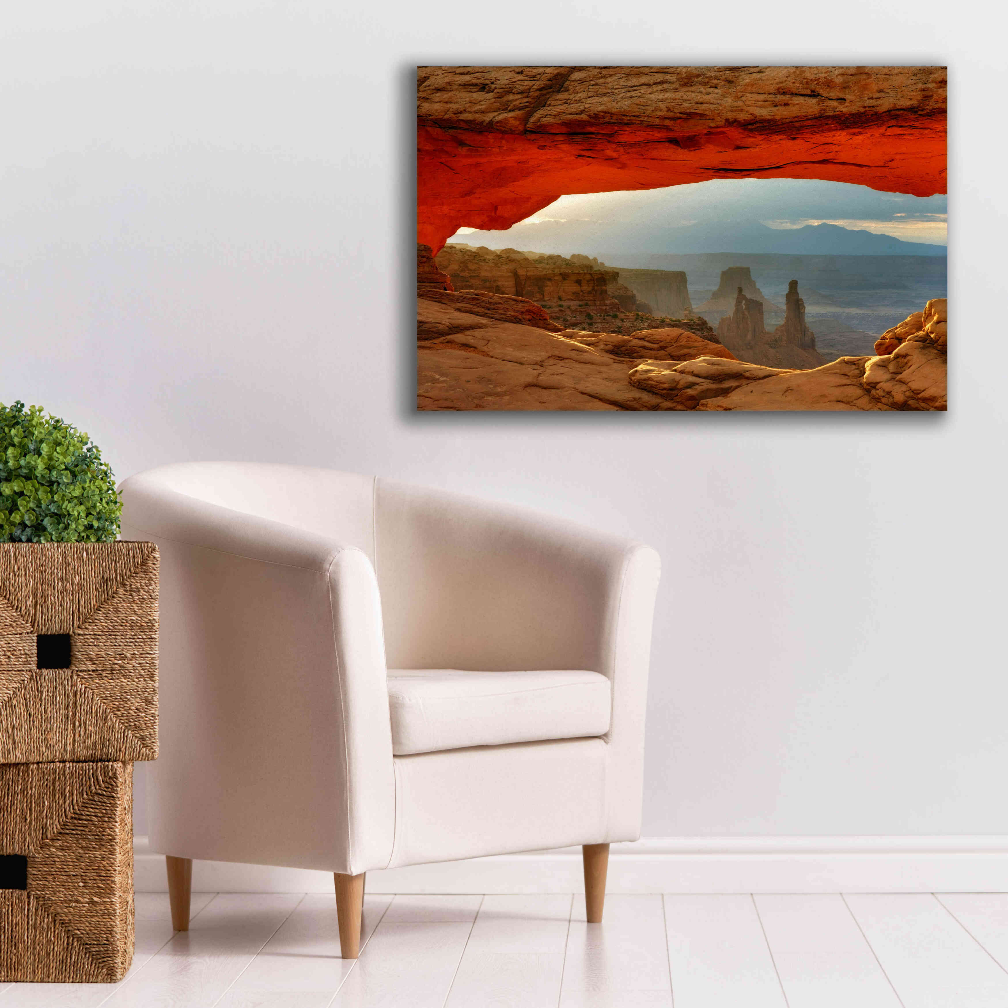 'Canyonlands Mesa Arch' by Mike Jones, Giclee Canvas Wall Art,40 x 26
