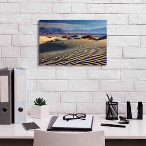 'Death Valley Mesquite Dunes' by Mike Jones, Giclee Canvas Wall Art,18 x 12