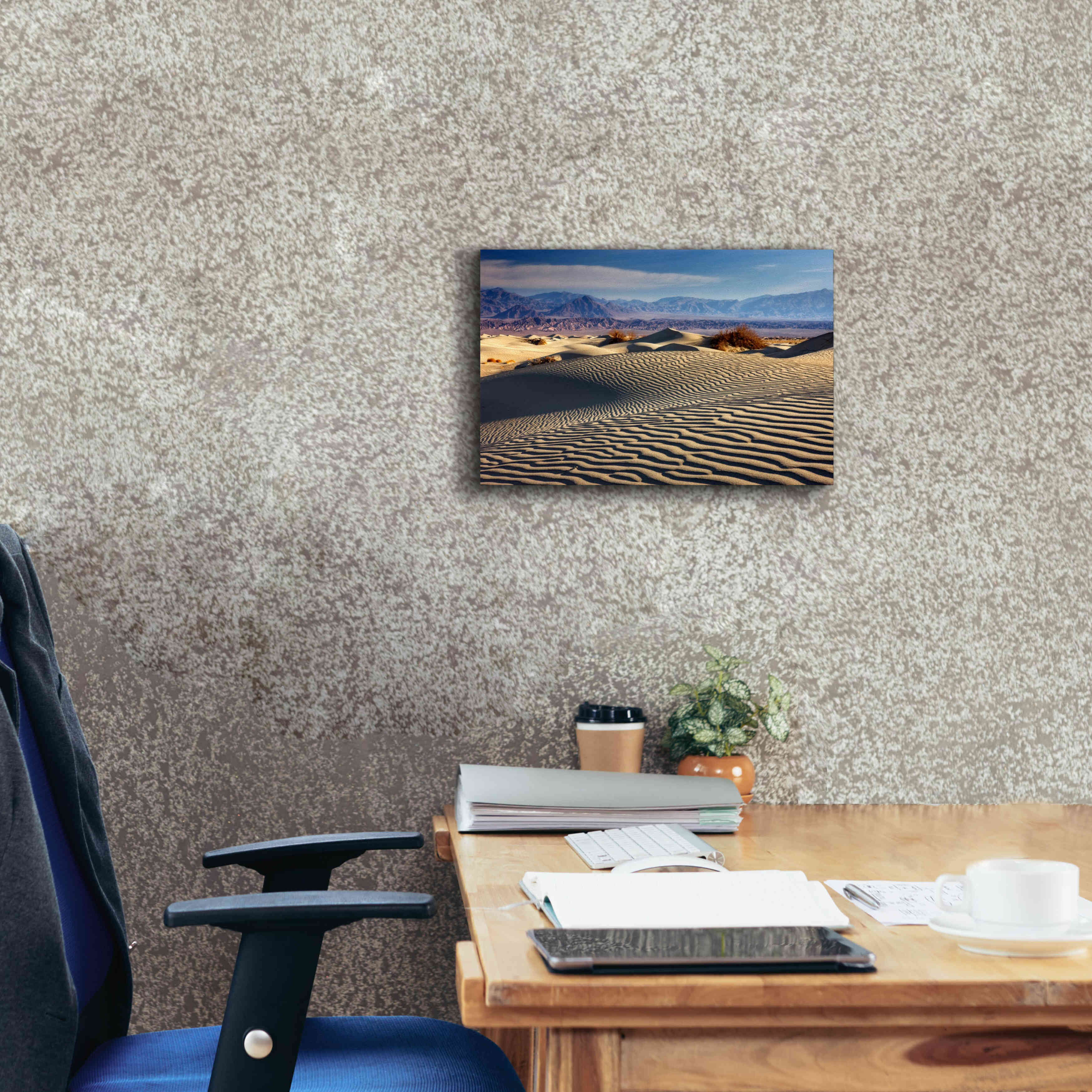'Death Valley Mesquite Dunes' by Mike Jones, Giclee Canvas Wall Art,18 x 12