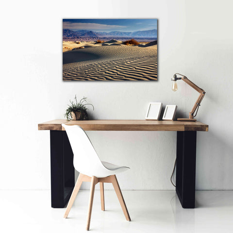 Image of 'Death Valley Mesquite Dunes' by Mike Jones, Giclee Canvas Wall Art,40 x 26