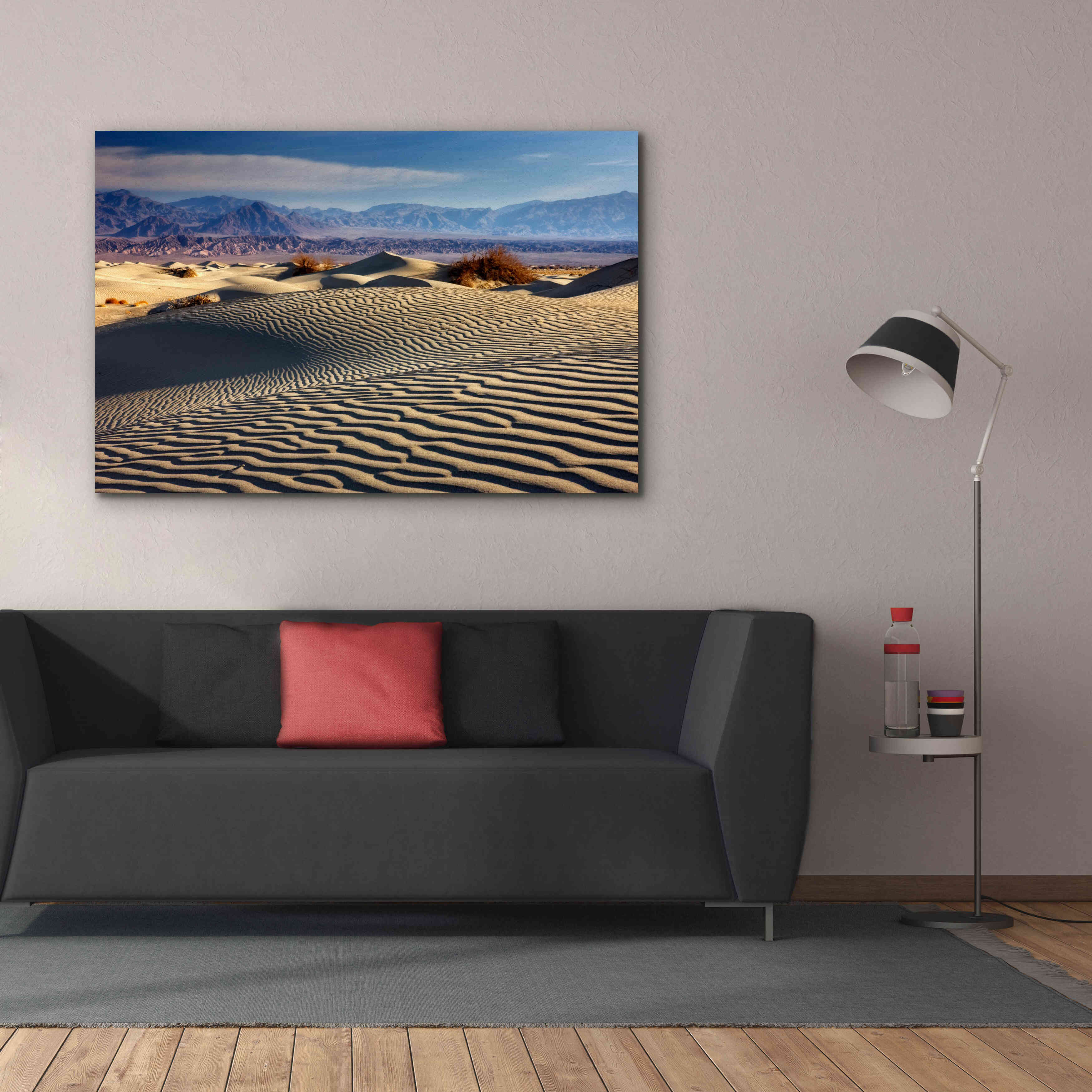 'Death Valley Mesquite Dunes' by Mike Jones, Giclee Canvas Wall Art,60 x 40