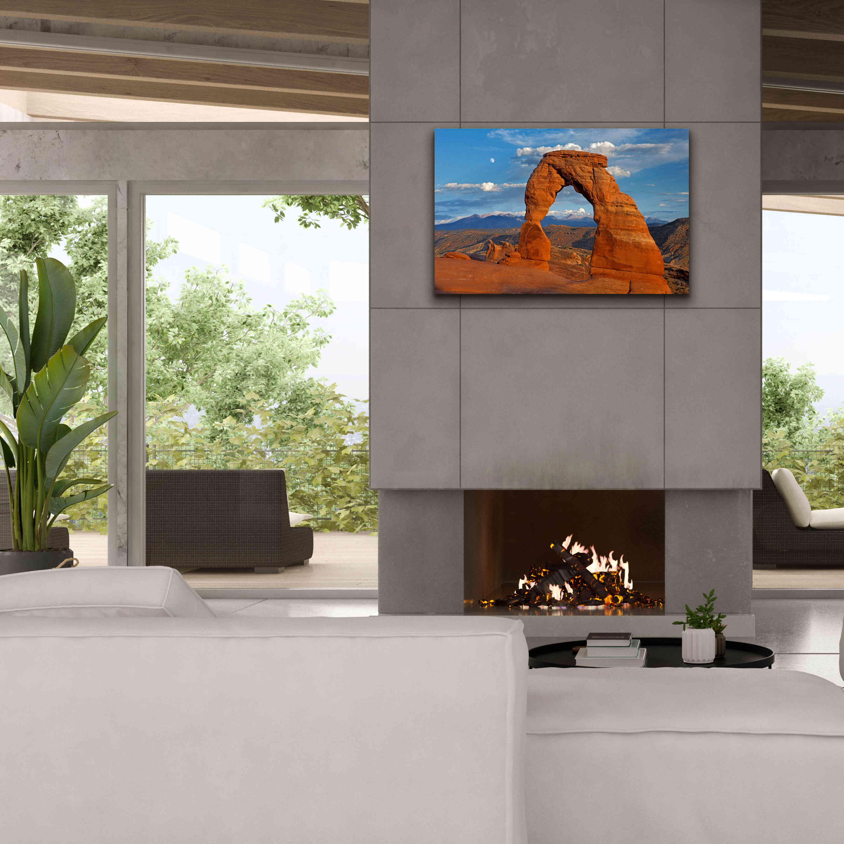 'Delicate Arch Sunset' by Mike Jones, Giclee Canvas Wall Art,40 x 26