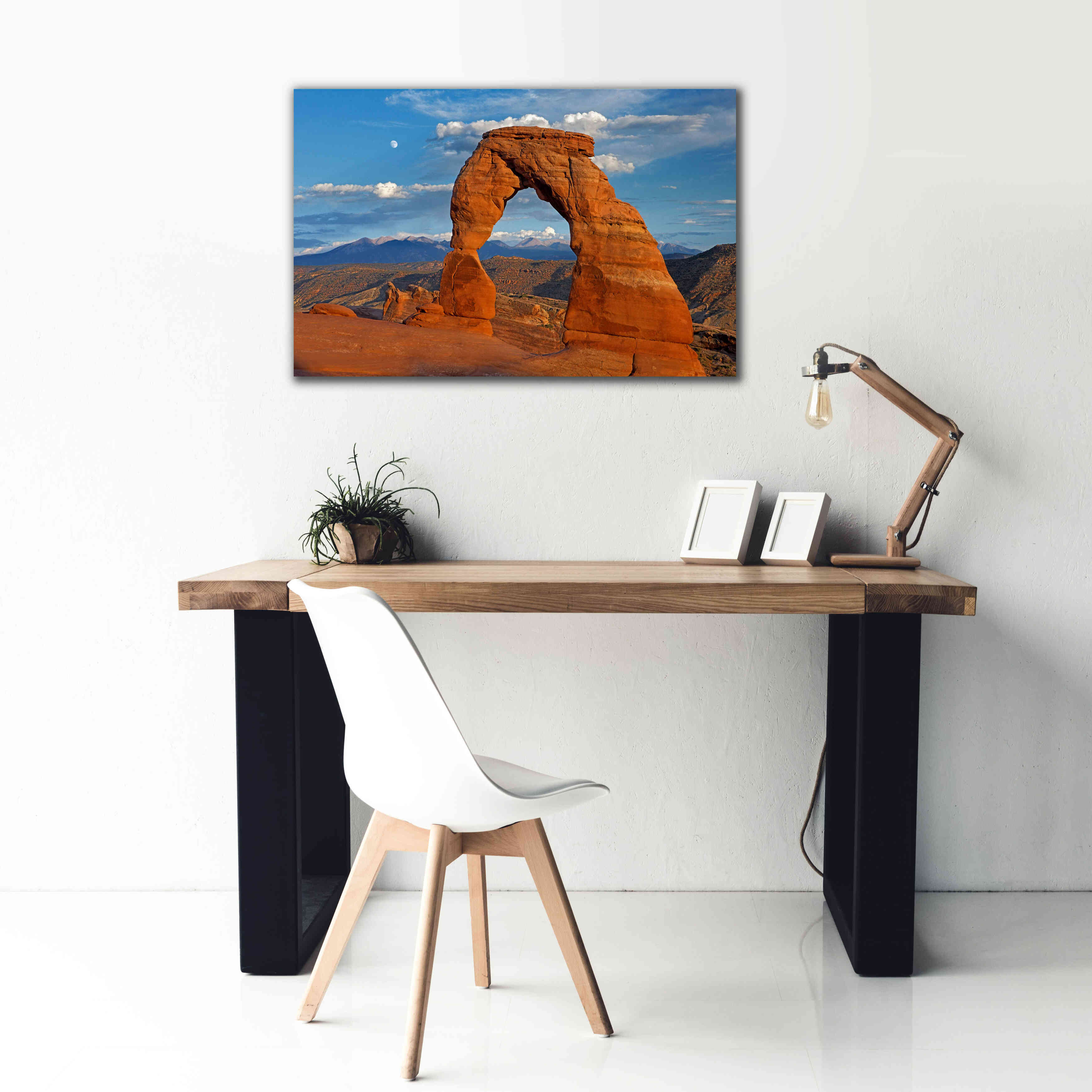 'Delicate Arch Sunset' by Mike Jones, Giclee Canvas Wall Art,40 x 26