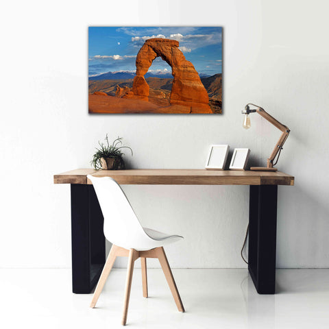 Image of 'Delicate Arch Sunset' by Mike Jones, Giclee Canvas Wall Art,40 x 26