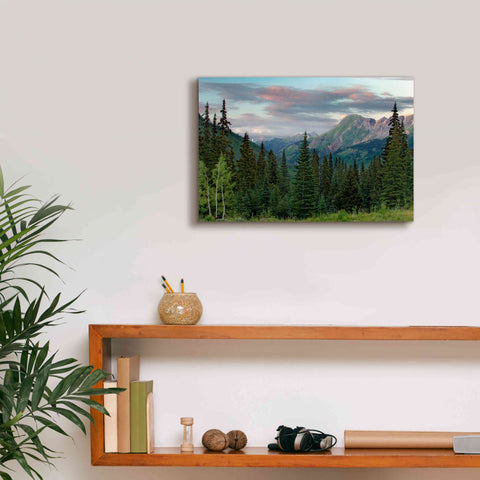 Image of 'Dusk Near Ouray' by Mike Jones, Giclee Canvas Wall Art,18 x 12
