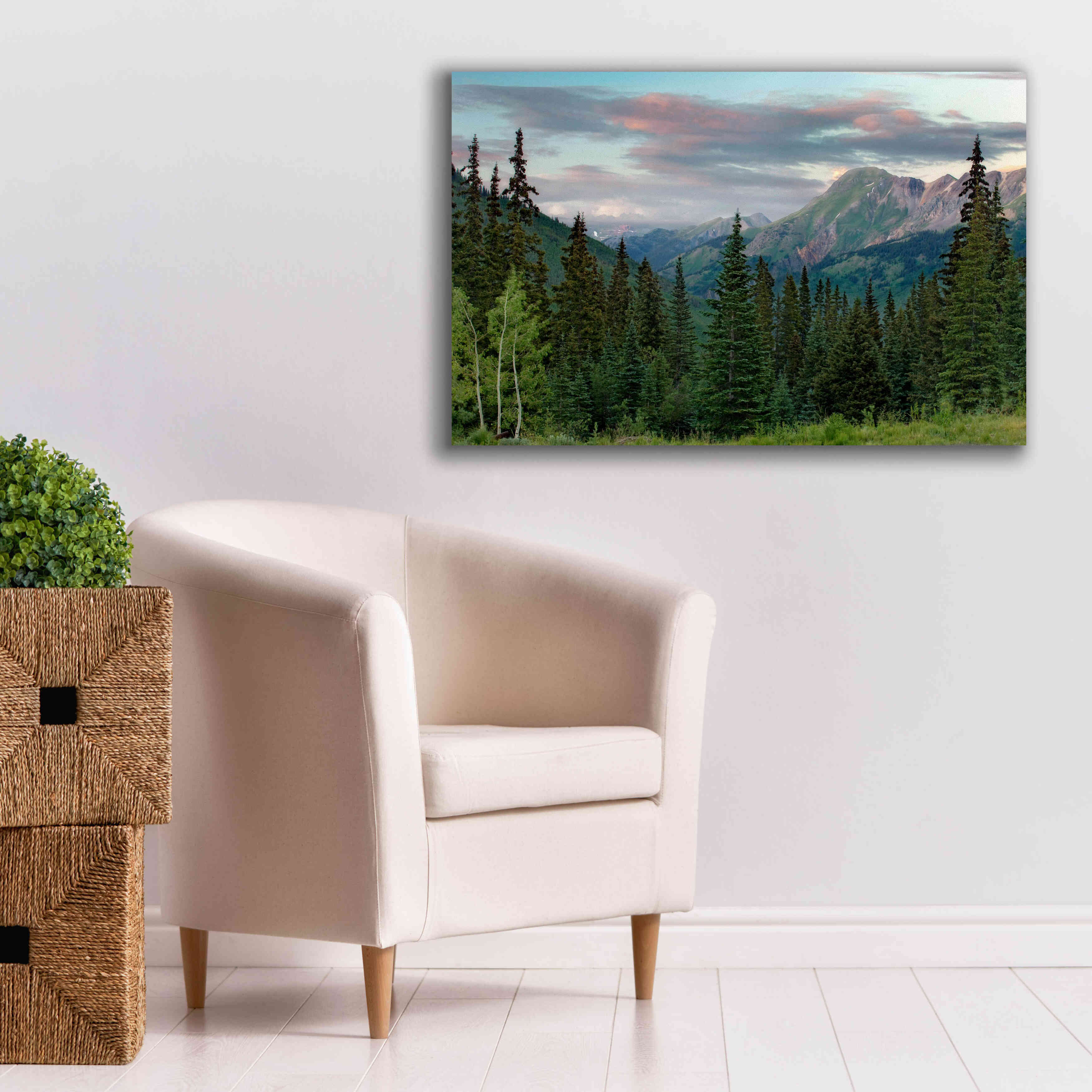 'Dusk Near Ouray' by Mike Jones, Giclee Canvas Wall Art,40 x 26