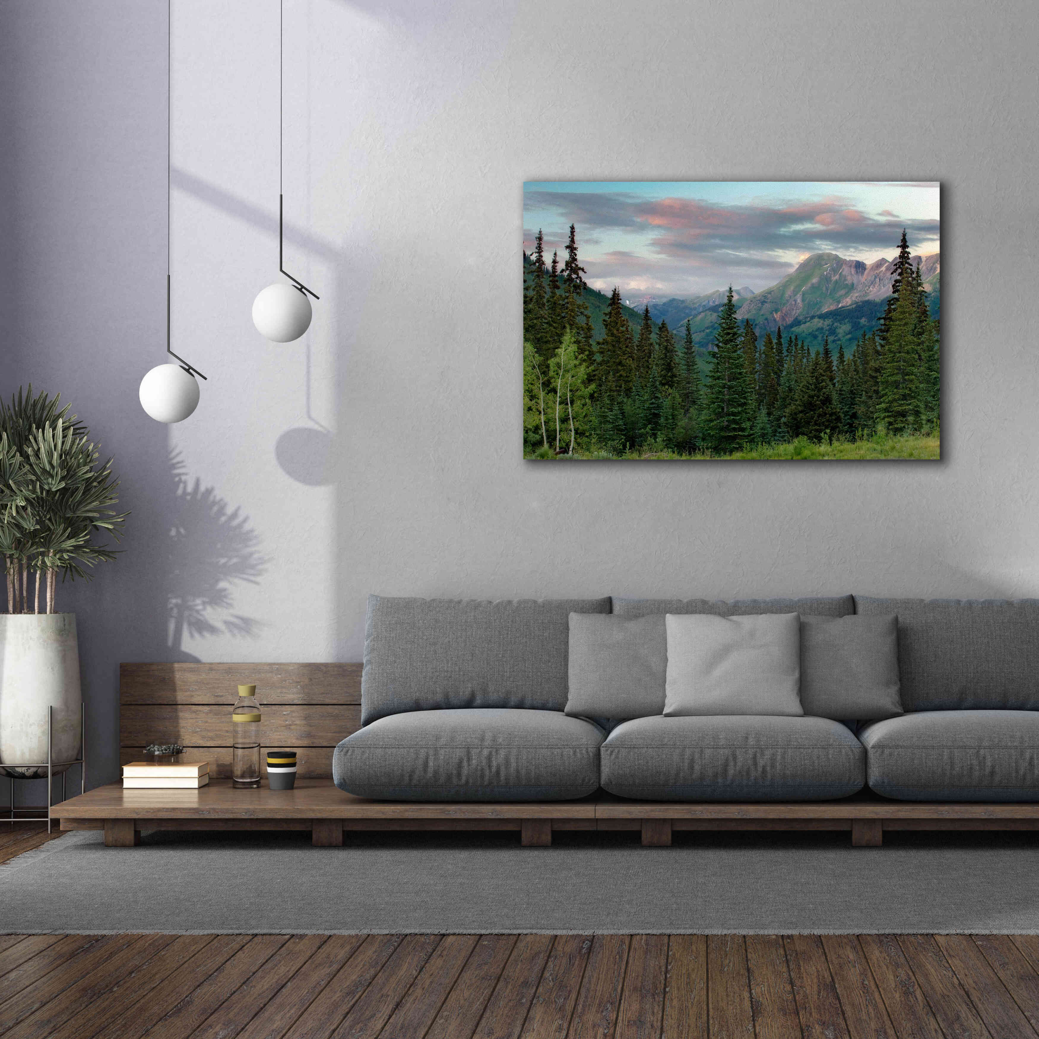 'Dusk Near Ouray' by Mike Jones, Giclee Canvas Wall Art,60 x 40